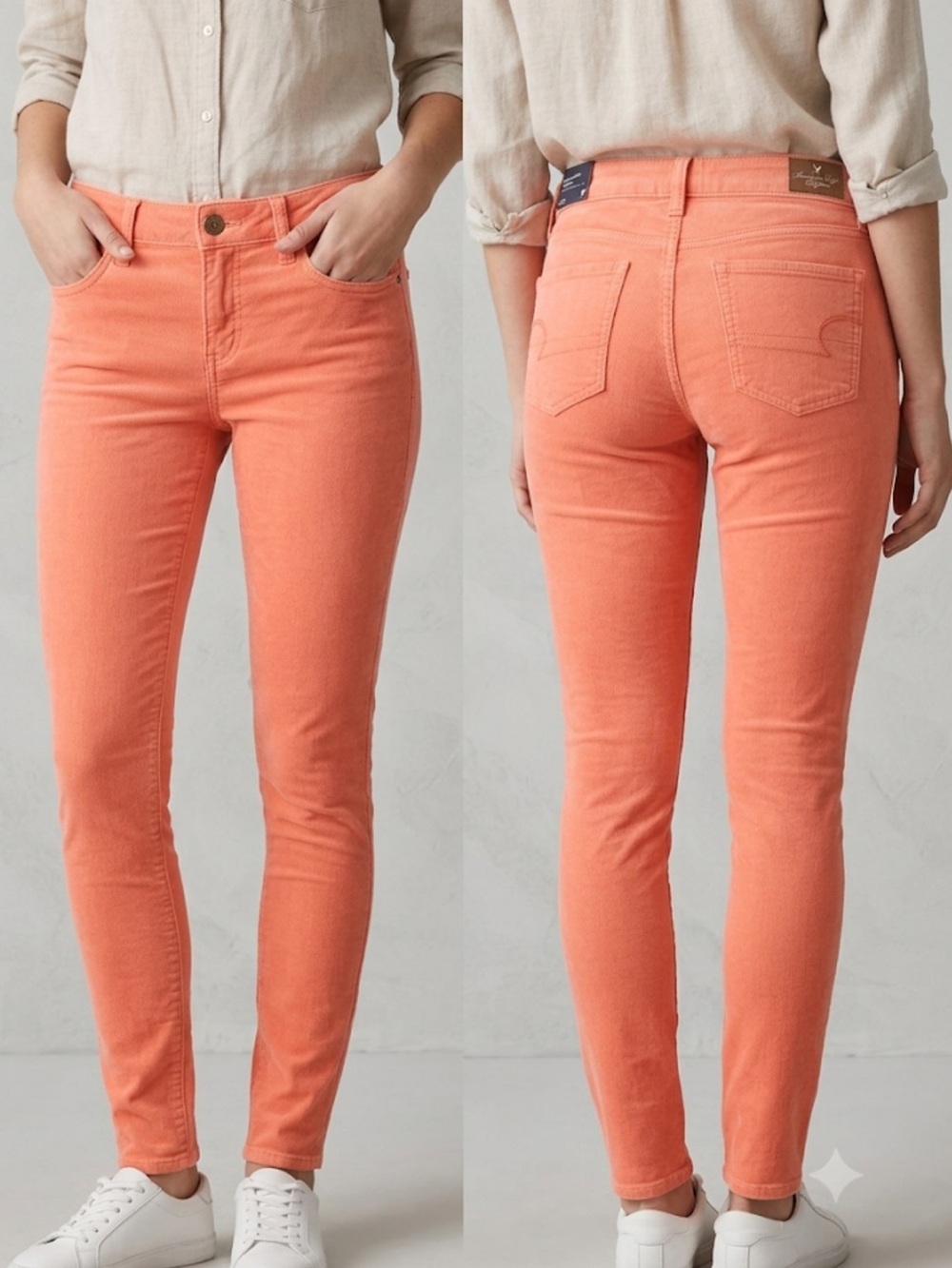 American Eagle Outfitters Coral Skinny Jeans